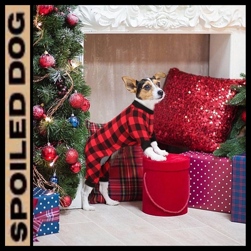 NWT Spoiled Dog Plaid Fleece Jammies